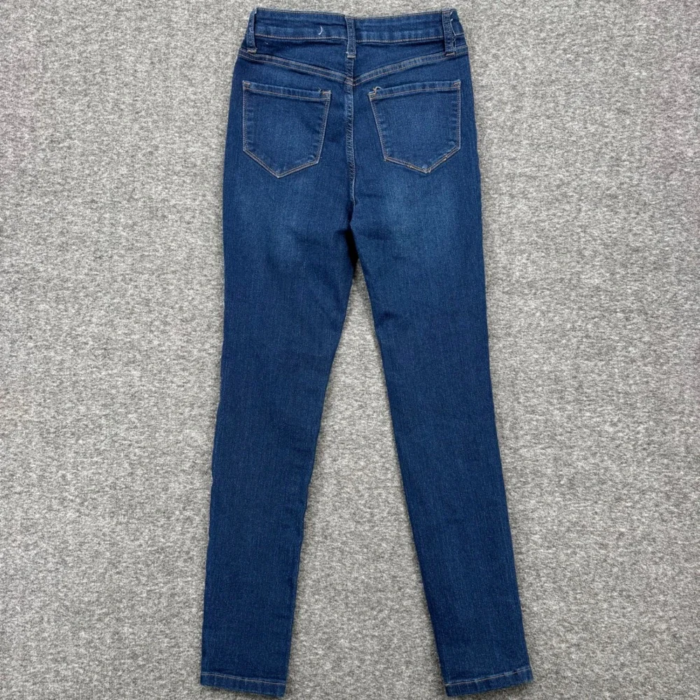 Fashion Nova Women Dark Wash High Waisted Skinny‎ Jeans Size 5 Indigo Stretch
